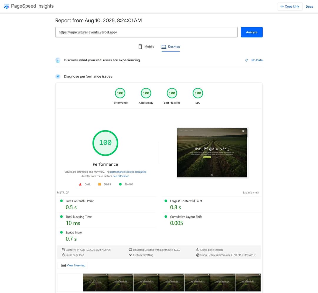 Agricultural Events Website